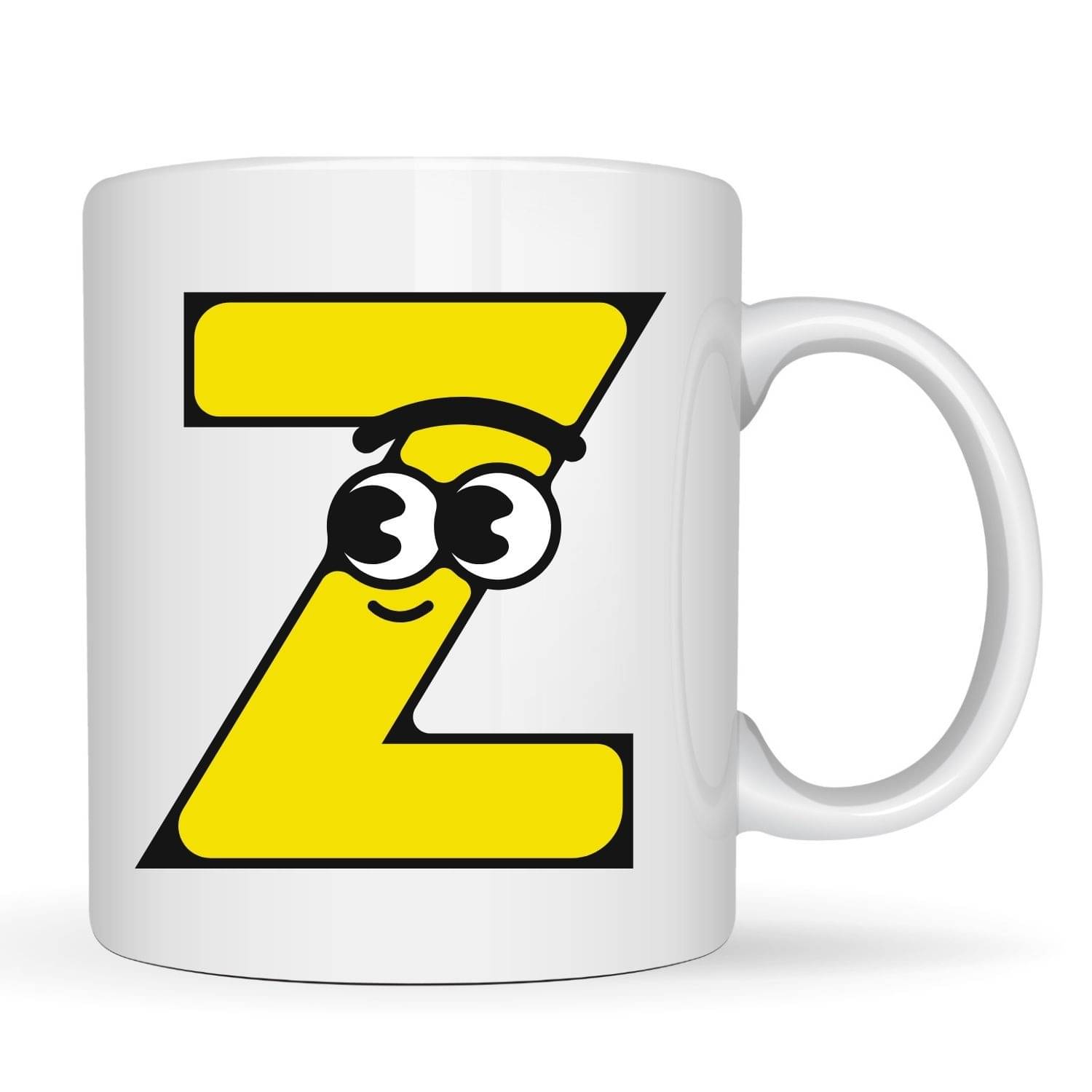     			maddock corp Cute Alphabet Mug Z Ceramic Coffee Mug 350 mL ( Pack of 1 )