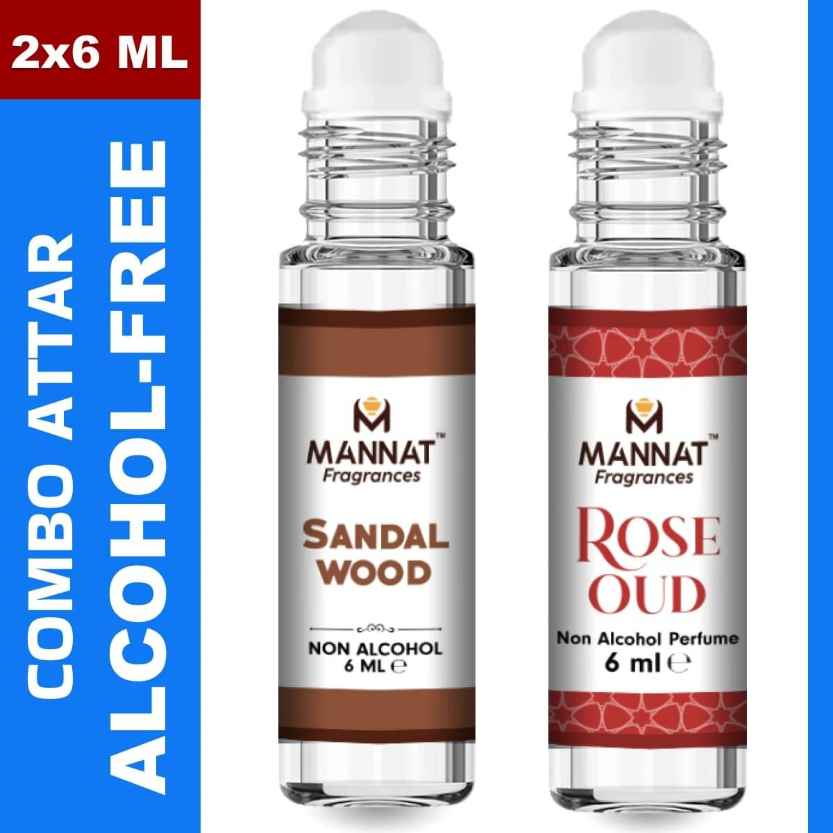     			mannat Fragrances Rose Non- Alcoholic 12ml Attar ( Pack of 2 )