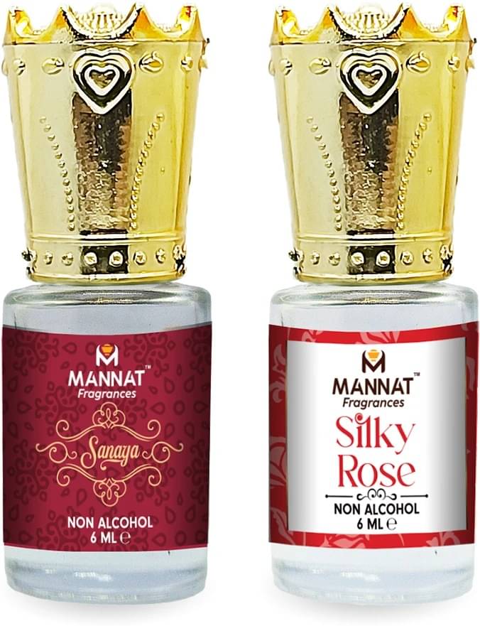     			mannat Fragrances Rose Non- Alcoholic 12ml Attar ( Pack of 2 )