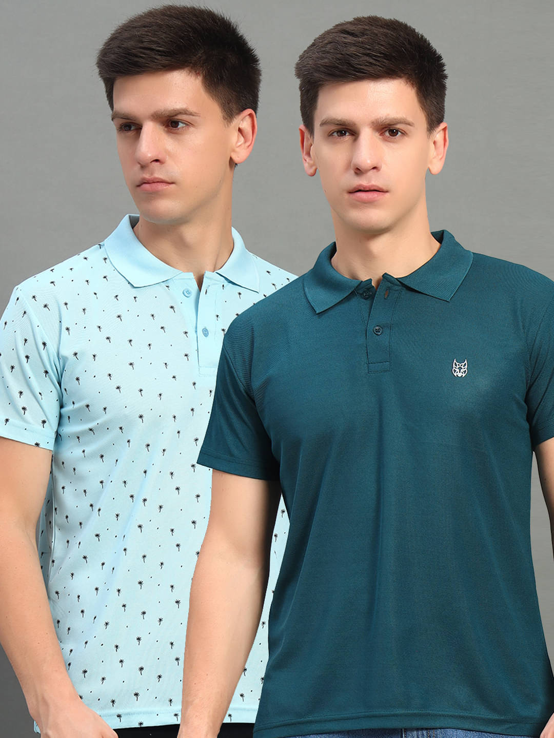     			stelvin Men Polyester Regular Fit Solid Polo T Shirt ( Aqua )