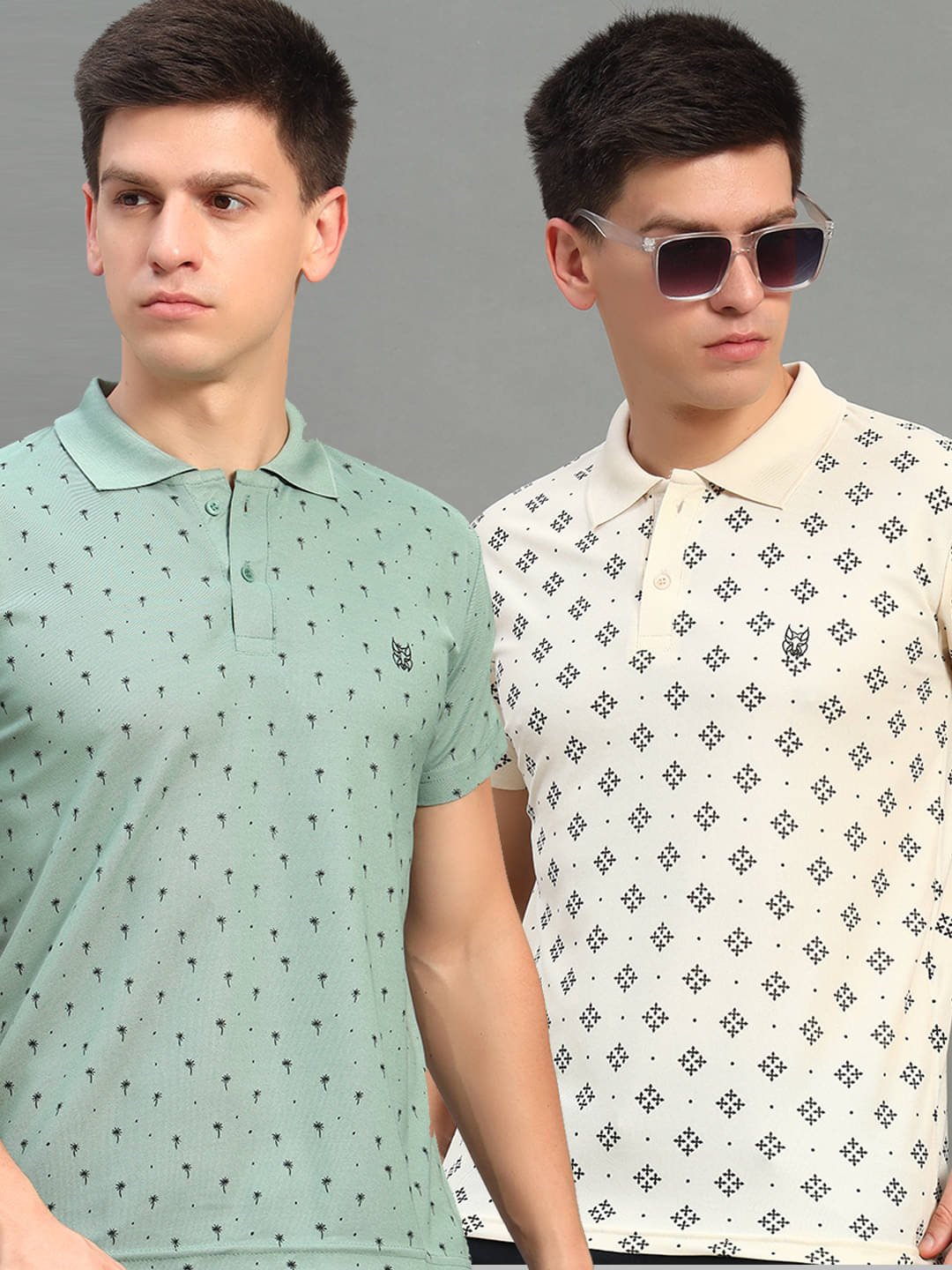     			stelvin Men Polyester Regular Fit Printed Polo T Shirt ( Sea Green )