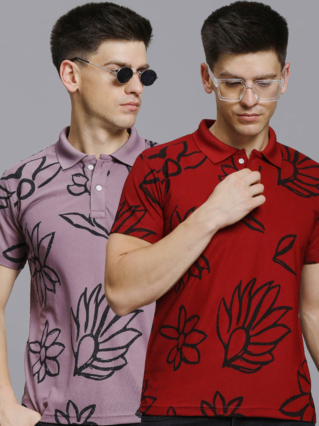    			stelvin Men Polyester Regular Fit Printed Polo T Shirt ( Pink )