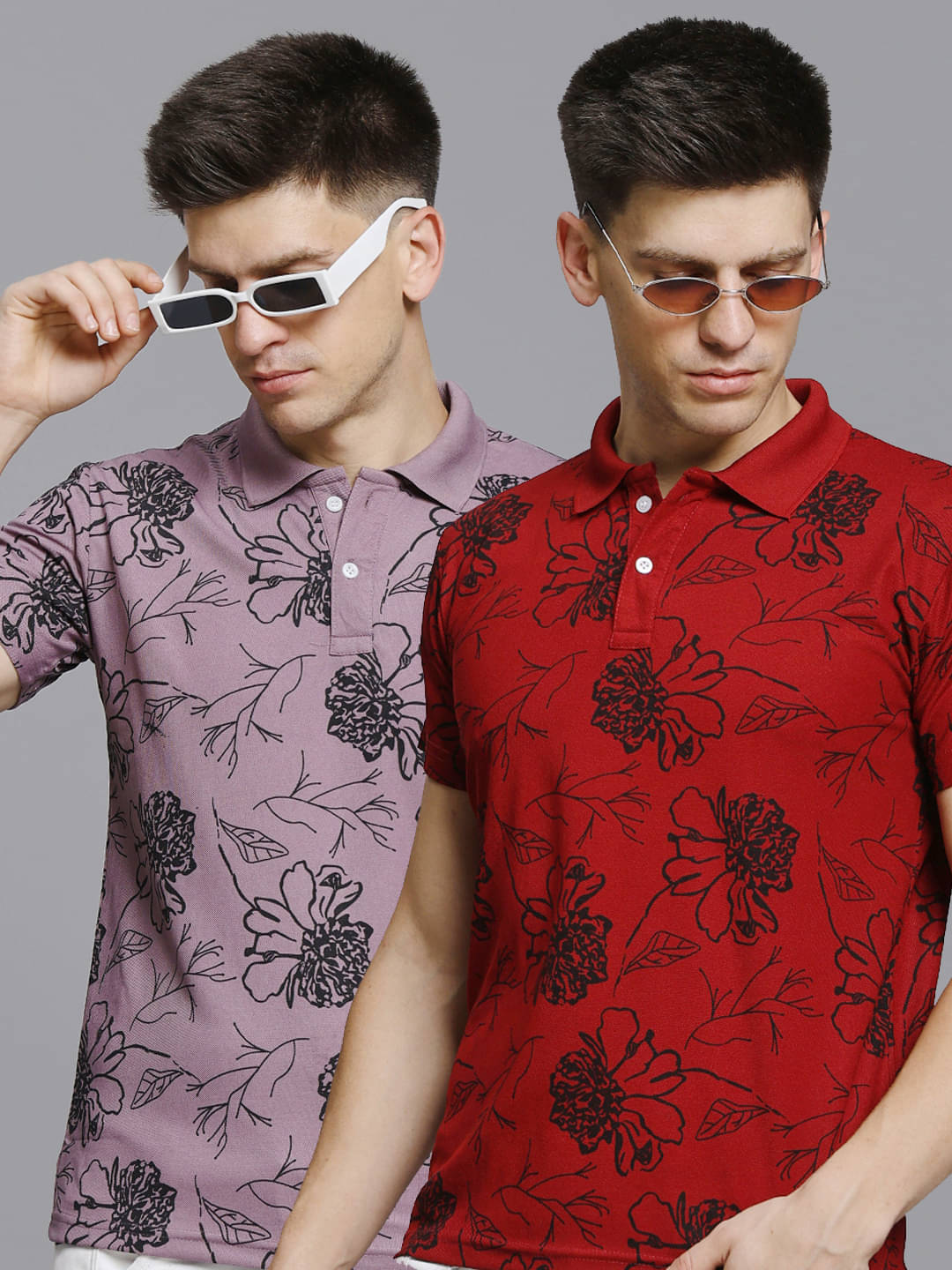     			stelvin Men Polyester Regular Fit Printed Polo T Shirt ( Pink )