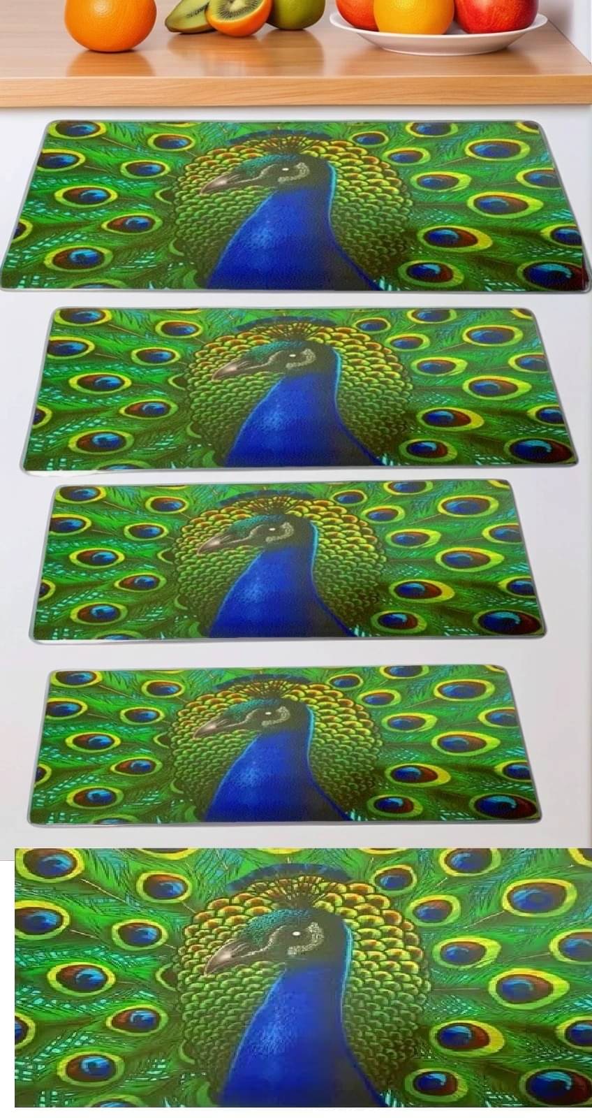 trendy Rabbit PVC Floral Mats ( 40 30 ) Pack of 4 - Multicolor trendy Rabbit PVC Floral Mats ( 40 30 ) Pack of 4 - Multicolor
