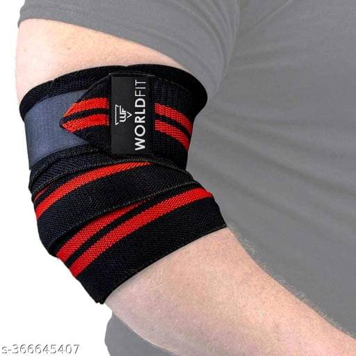     			Worldfit Elbow Wrap Pain Relief Elbow Wraps Heavy Duty Elastic Compression Support, Assorted Colors (Pack of 2)