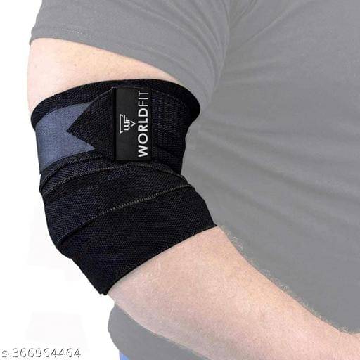     			Worldfit Elbow Wrap Pain Relief Elbow Wraps Heavy Duty Elastic Compression Support, Assorted Colors (Pack of 2)