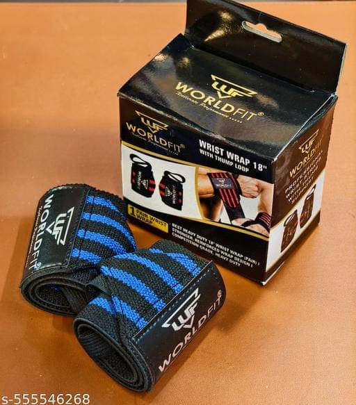     			Worldfit Wrist Band for Wrist Support and Pain Relief Men and Women Hand Wraps, Assorted Colors (Pack of 2)