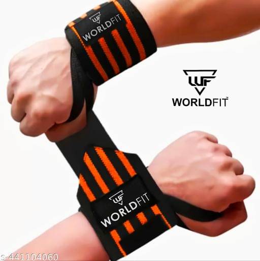     			Worldfit Wrist Band for Wrist Support and Pain Relief Men and Women Hand Wraps, Assorted Colors (Pack of 2)