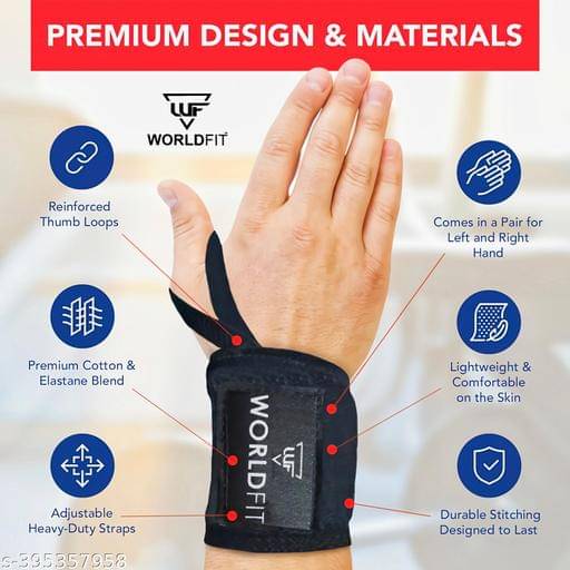 Worldfit Wrist Band for Wrist Support and Pain Relief Men and Women Hand Wraps, Assorted Colors (Pack of 2) Worldfit Wrist Band for Wrist Support and Pain Relief Men and Women Hand Wraps, Assorted Colors (Pack of 2)
