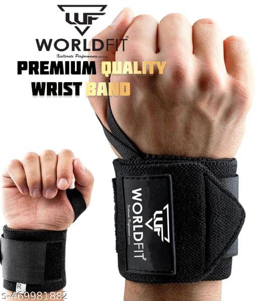     			Worldfit Wrist Band for Wrist Support and Pain Relief Men and Women Hand Wraps, Assorted Colors (Pack of 2)