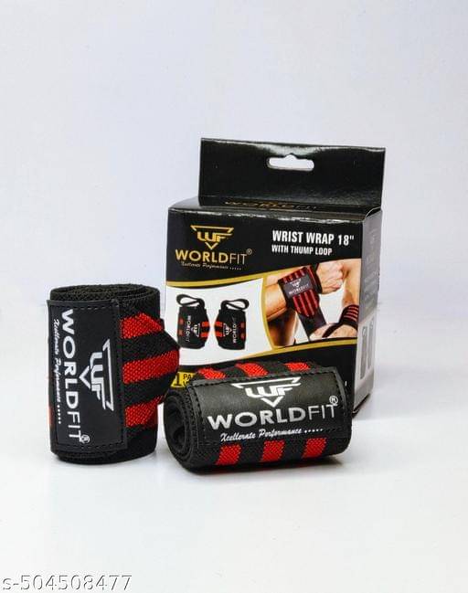     			Worldfit Wrist Band for Wrist Support and Pain Relief Men and Women Hand Wraps, Assorted Colors (Pack of 2)