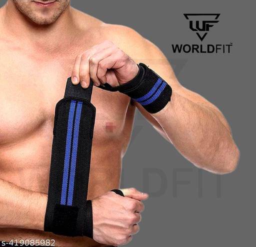     			Worldfit Wrist Band for Wrist Support and Pain Relief Men and Women Hand Wraps, Assorted Colors (Pack of 2)