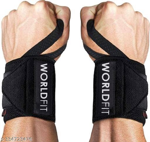     			Worldfit Wrist Band for Wrist Support and Pain Relief Men and Women Hand Wraps, Assorted Colors (Pack of 2)