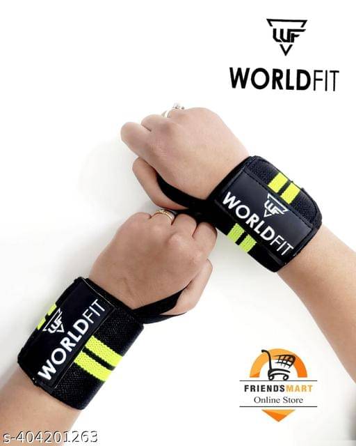     			Worldfit Wrist Band for Wrist Support and Pain Relief Men and Women Hand Wraps, Assorted Colors (Pack of 2)