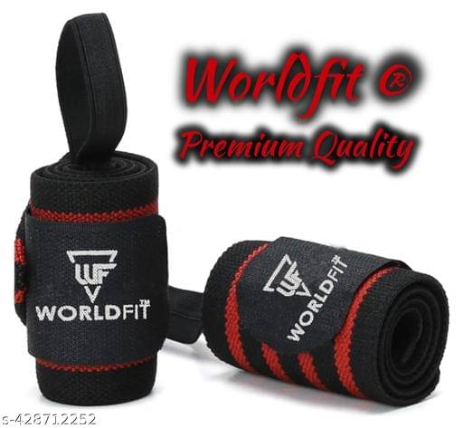     			Worldfit Wrist Band for Wrist Support and Pain Relief Men and Women Hand Wraps, Assorted Colors (Pack of 2)