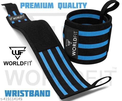     			Worldfit Wrist Band for Wrist Support and Pain Relief Men and Women Hand Wraps, Assorted Colors (Pack of 2)