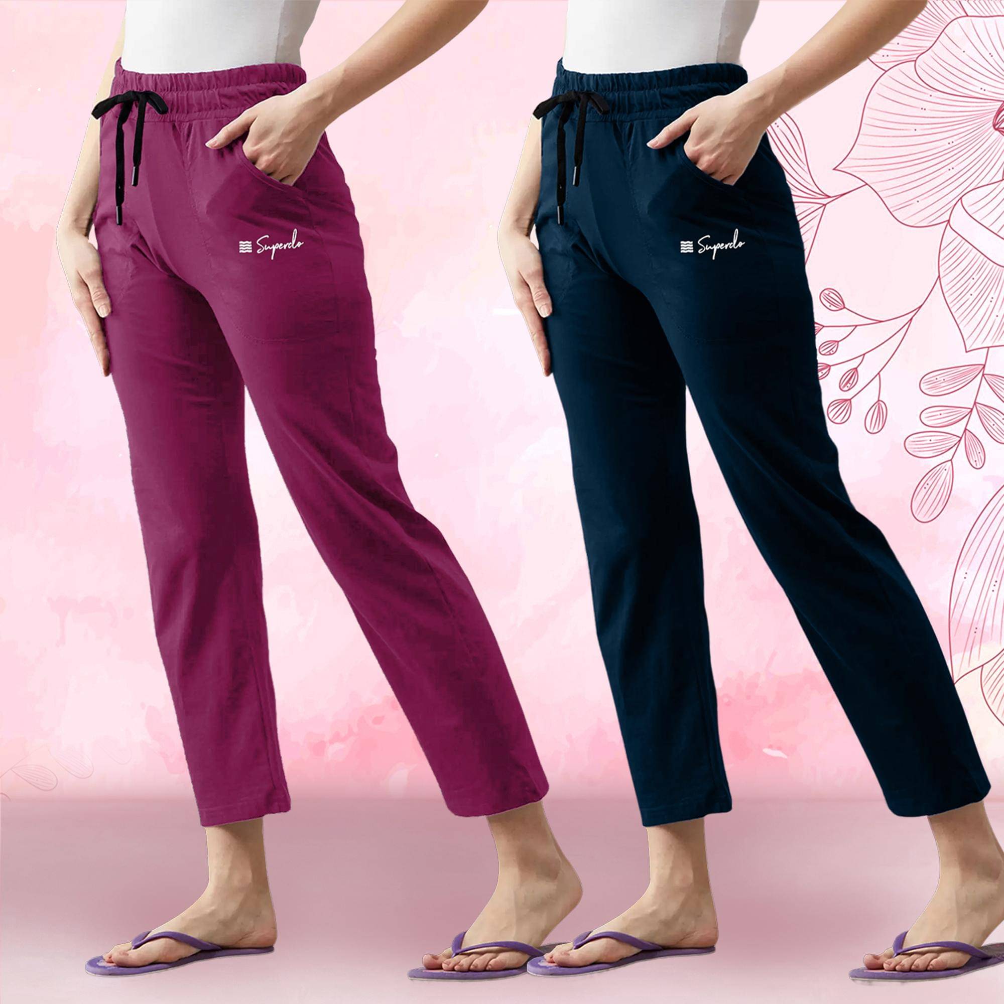     			1 Stop Fashion Women Cotton Casual Trousers ( Multicolor 4 )