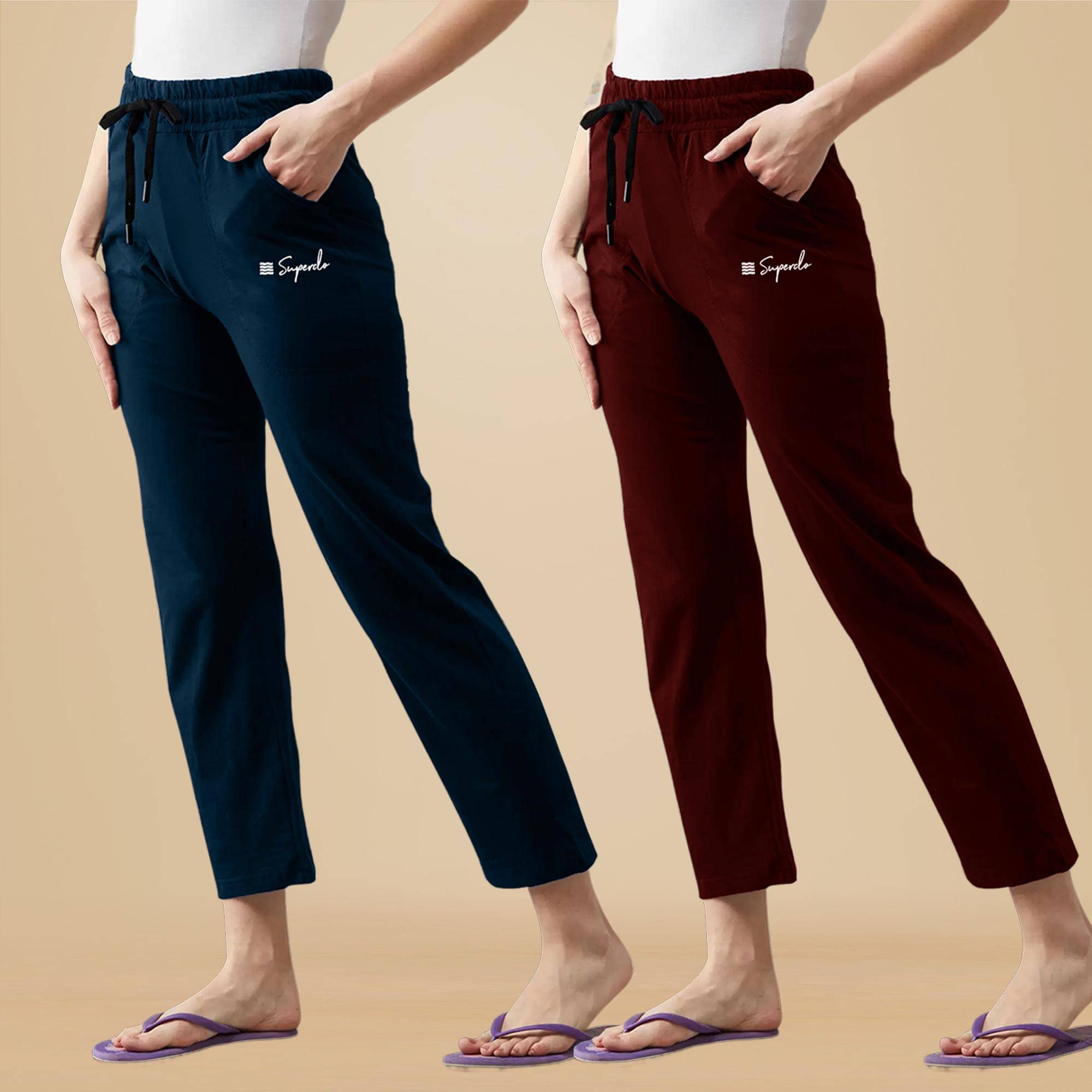     			1 Stop Fashion Women Cotton Casual Trousers ( Multicolor )