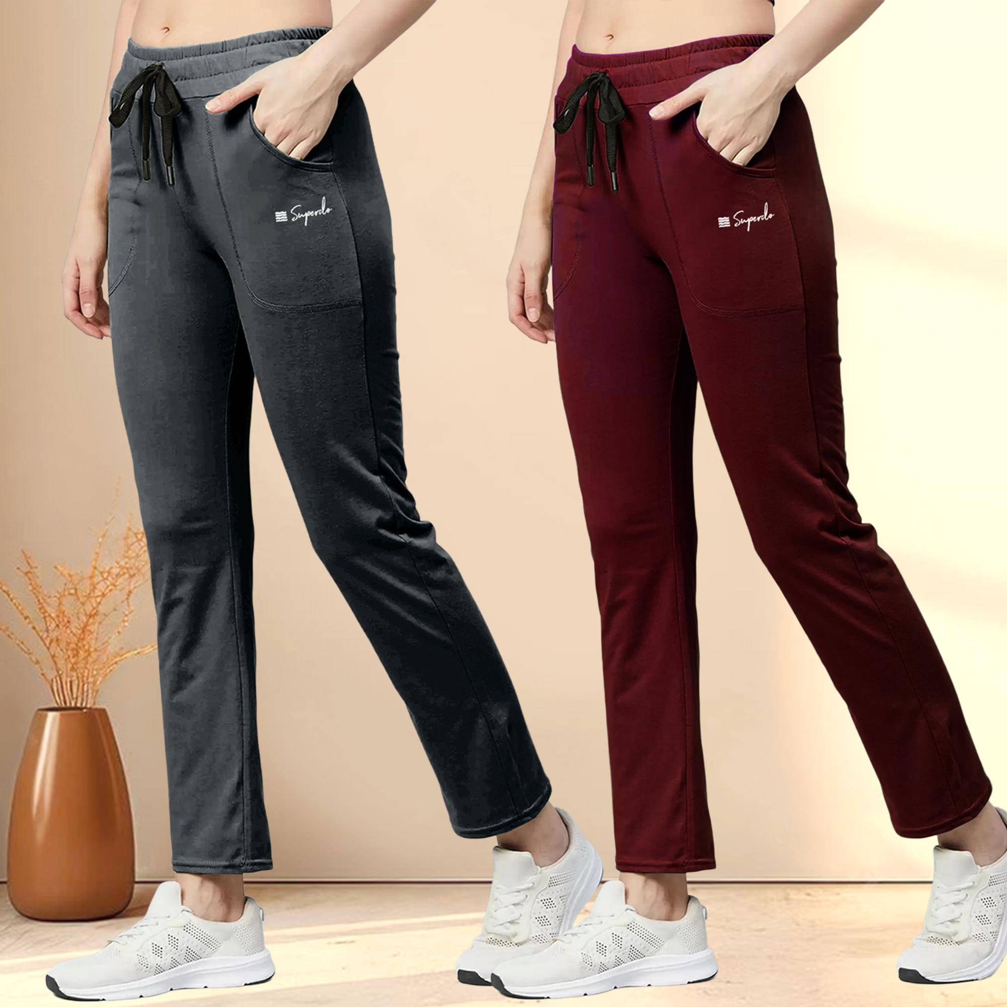     			1 Stop Fashion Women Cotton Casual Trousers ( Multicolor 4 )