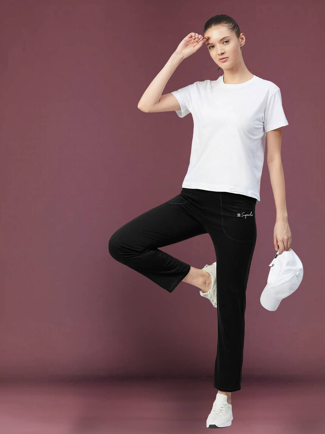     			1 Stop Fashion Women Cotton Casual Trousers ( Black )
