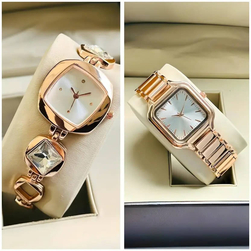     			AKS Rose Gold Metal Analog Womens Watch