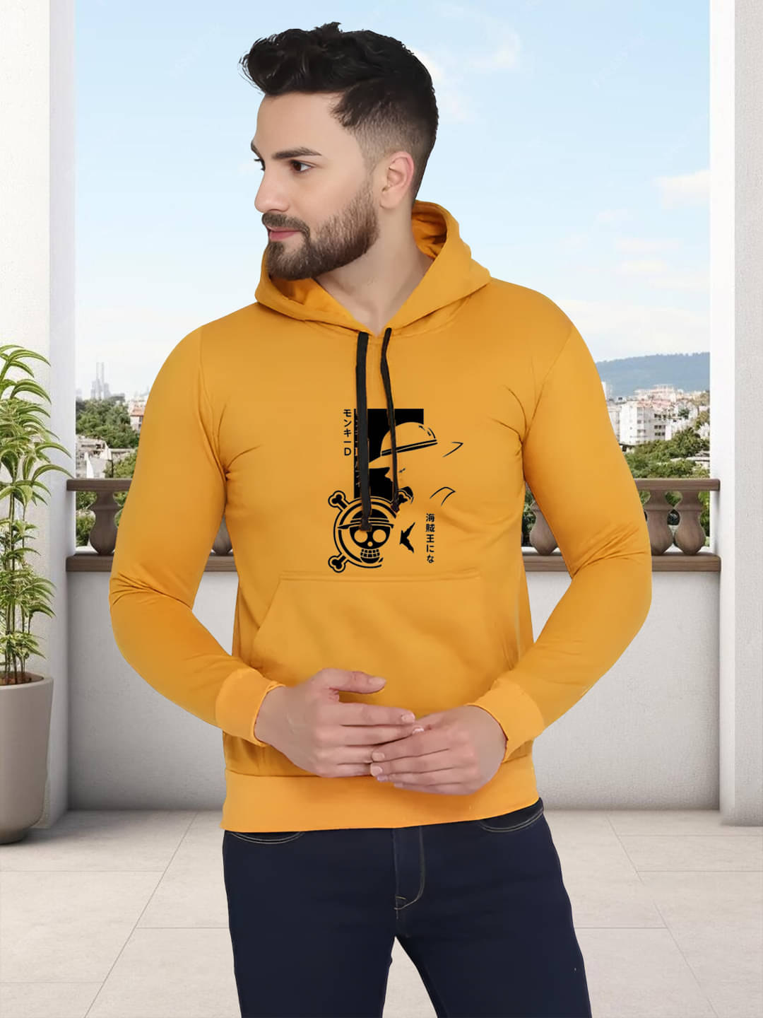 ATIGIANO APPAREL Fleece Hooded Men's Sweatshirt - Yellow ( Pack of 1 )     			ATIGIANO APPAREL Fleece Hooded Men's Sweatshirt - Yellow ( Pack of 1 )
