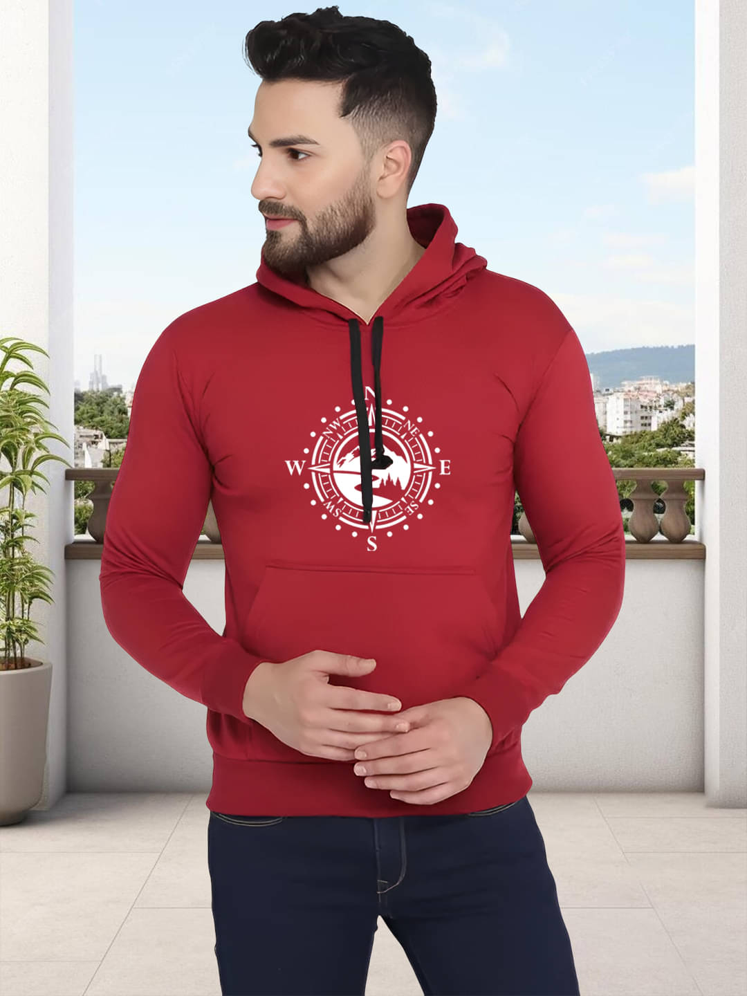 ATIGIANO APPAREL Fleece Hooded Men's Sweatshirt - Maroon ( Pack of 1 )     			ATIGIANO APPAREL Fleece Hooded Men's Sweatshirt - Maroon ( Pack of 1 )