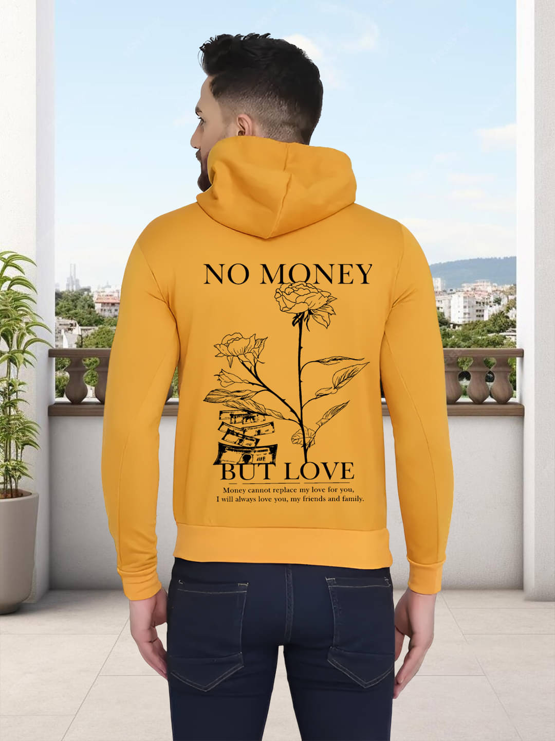 ATIGIANO APPAREL Fleece Hooded Men's Sweatshirt - Yellow ( Pack of 1 ) ATIGIANO APPAREL Fleece Hooded Men's Sweatshirt - Yellow ( Pack of 1 )
