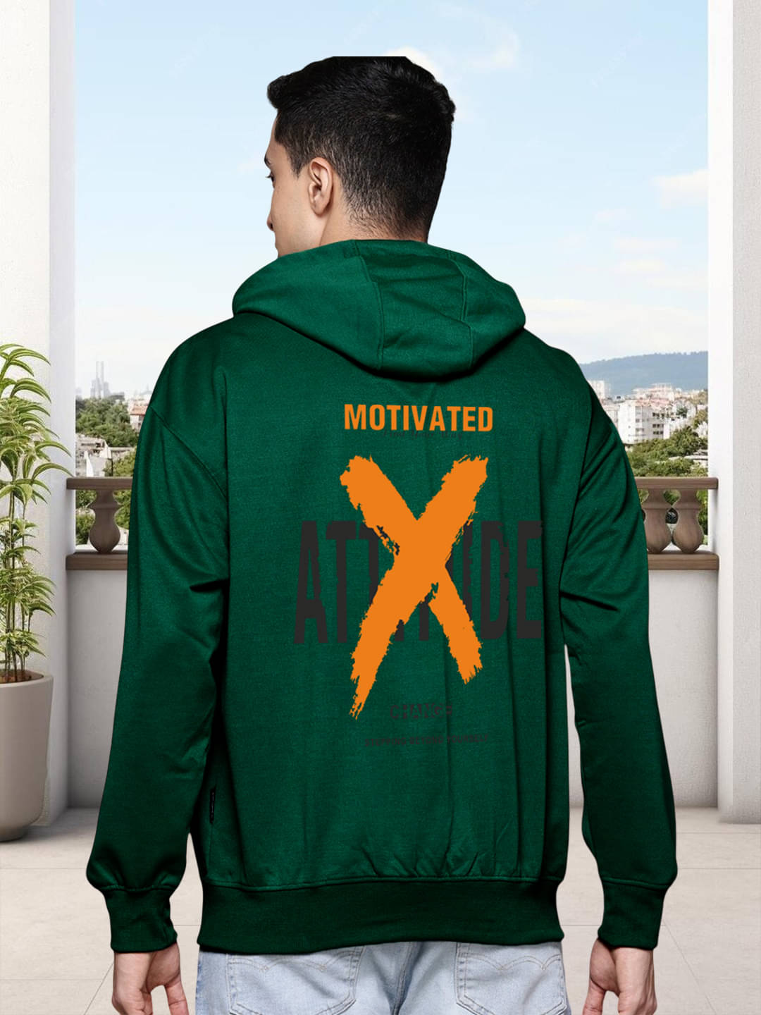 ATIGIANO APPAREL Fleece Hooded Men's Sweatshirt - Green ( Pack of 1 ) ATIGIANO APPAREL Fleece Hooded Men's Sweatshirt - Green ( Pack of 1 )