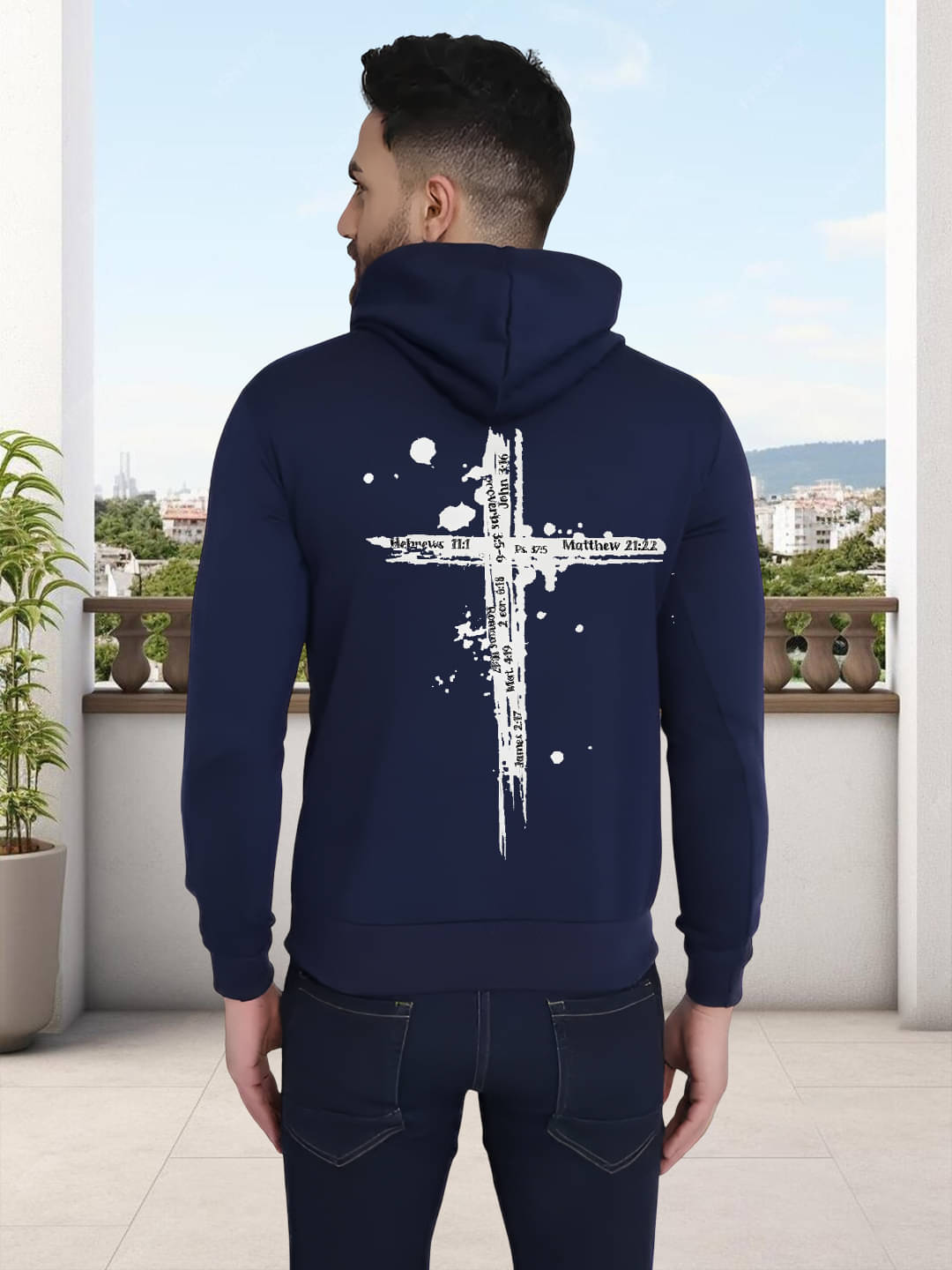 ATIGIANO APPAREL Fleece Hooded Men's Sweatshirt - Navy ( Pack of 1 ) ATIGIANO APPAREL Fleece Hooded Men's Sweatshirt - Navy ( Pack of 1 )