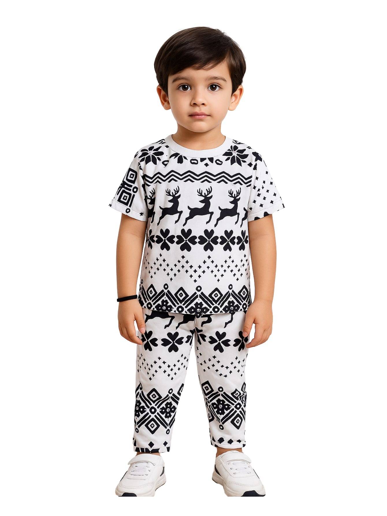 Alanta Pack of 1 Boys Cotton Blend Nightsuit Set ( WHITE ) Alanta Pack of 1 Boys Cotton Blend Nightsuit Set ( WHITE )