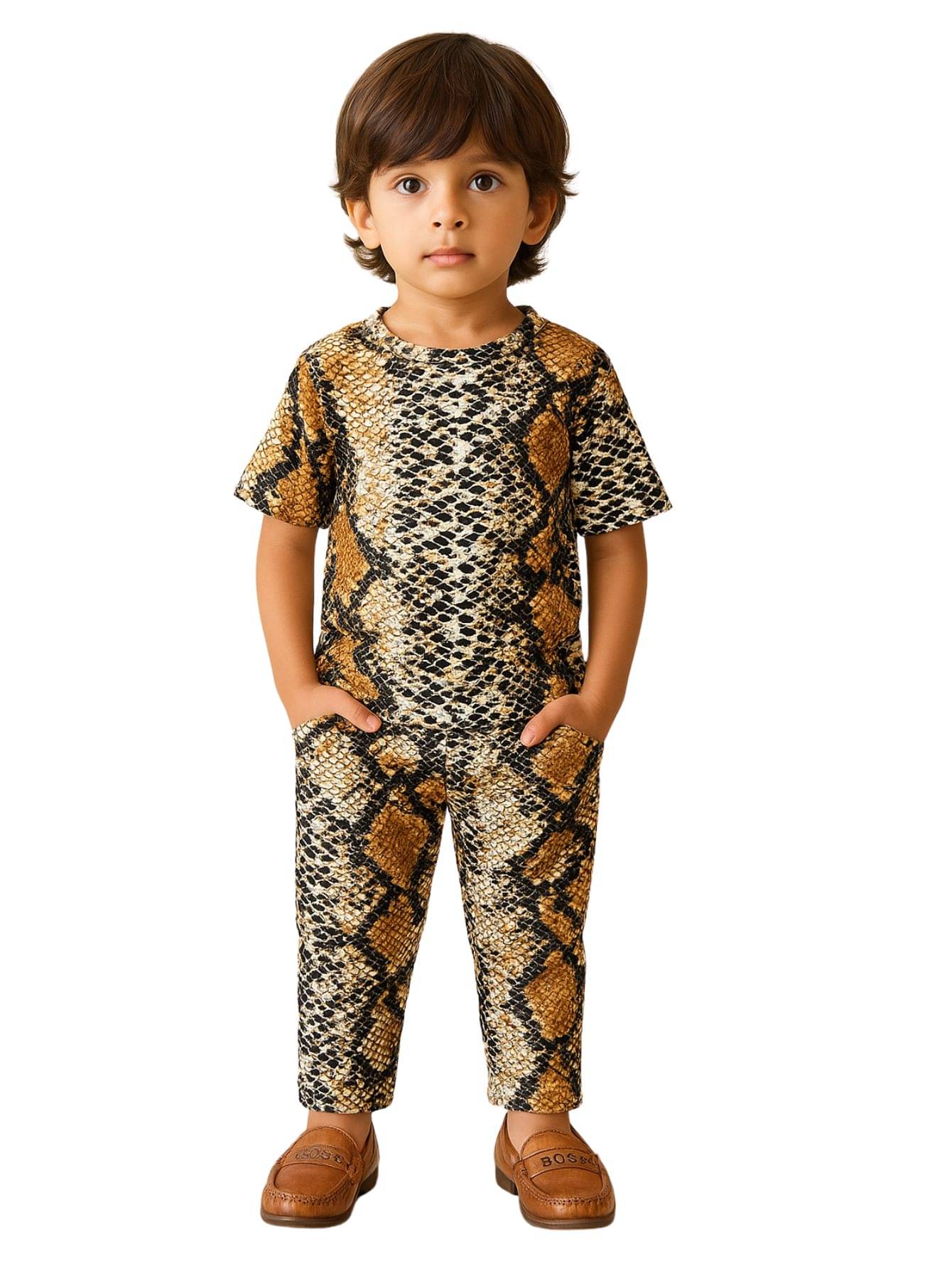     			Alanta Pack of 1 Boys Cotton Blend Nightsuit Set ( YELLOW )