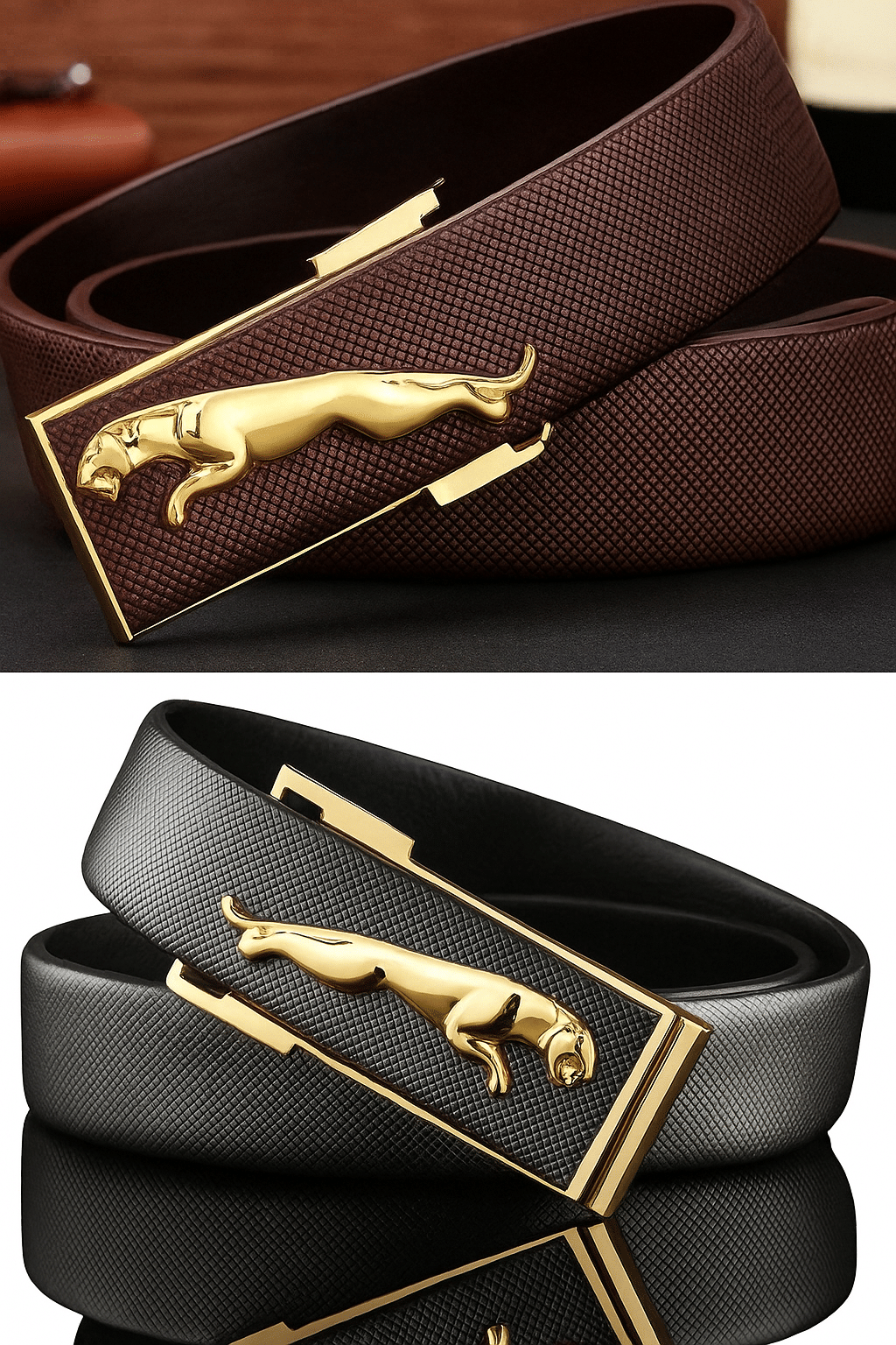     			BAYEMA - Multicolor Synthetic Men's Formal Belt ( Pack of 2 )