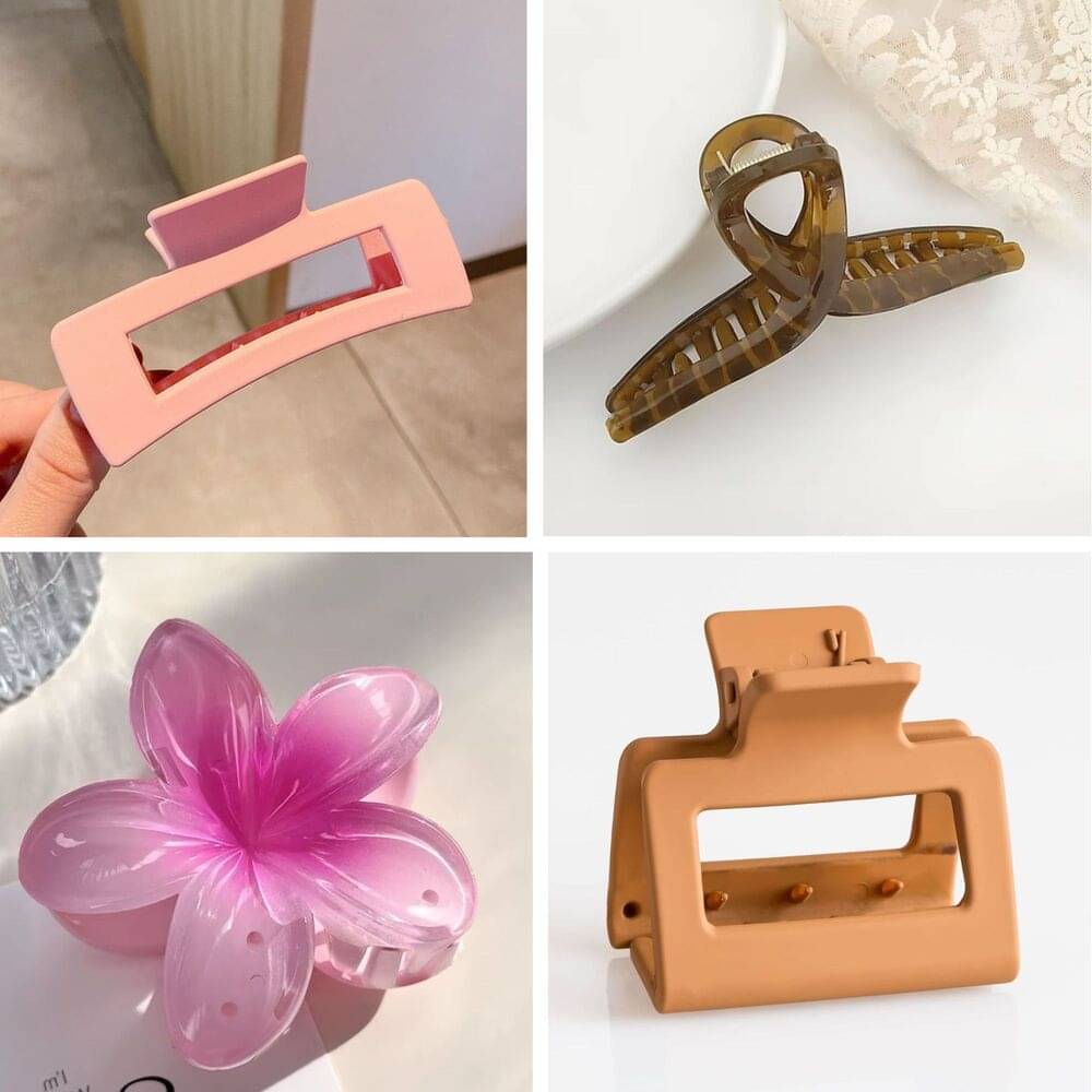     			BELLO TOKO Multi Women's Hair Clip ( Pack of 4 )