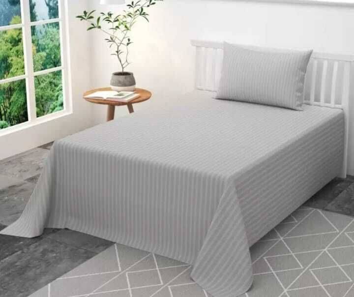 CottonDreamz Microfiber 1 Single Bedsheet with 1 Pillow Cover ( Silver ) CottonDreamz Microfiber 1 Single Bedsheet with 1 Pillow Cover ( Silver )