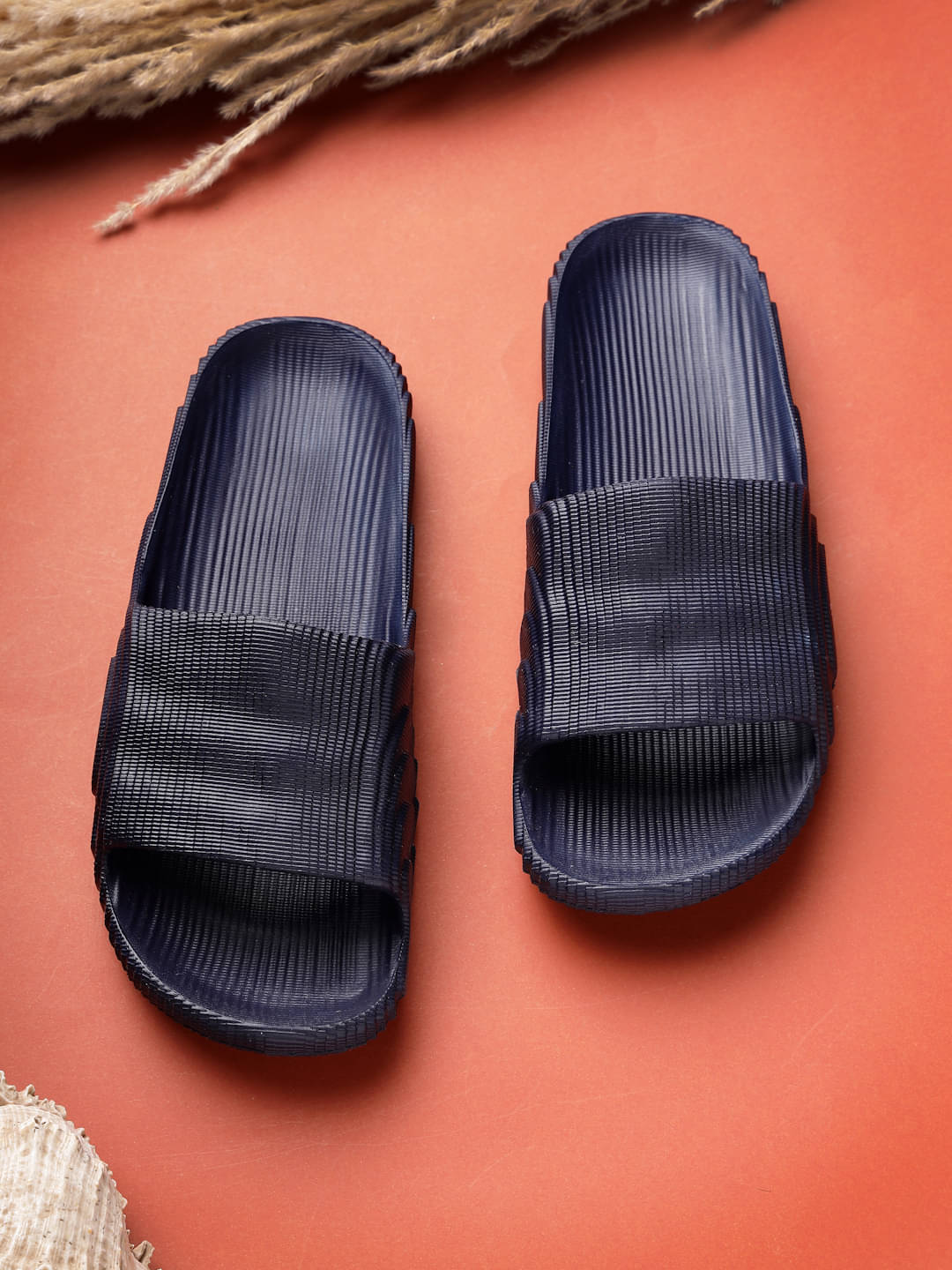     			Dewk Berries Navy Blue Men's Slide Flip Flop