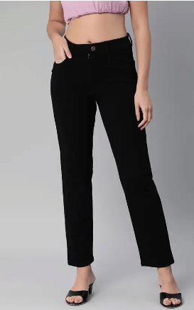     			Drewin Women's Regular Fit Mid-Rise Jeans ( Black )