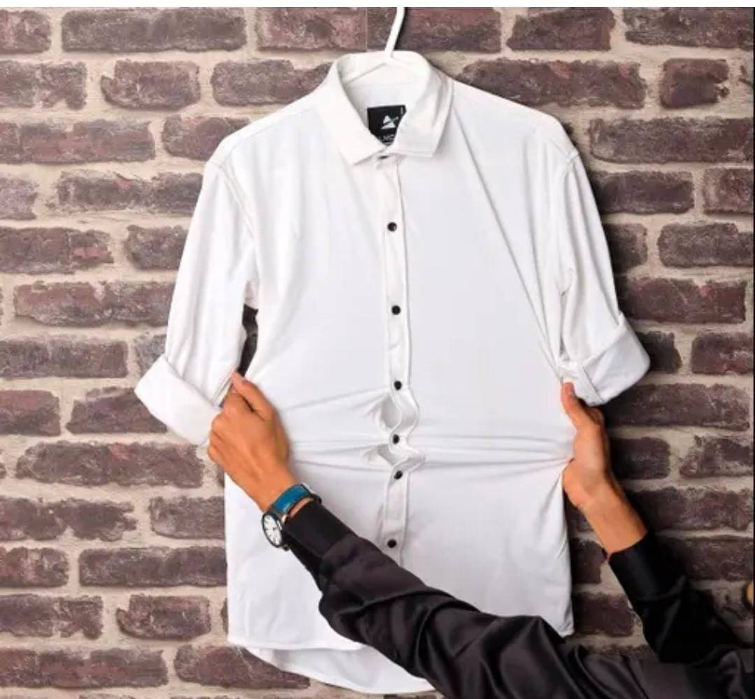     			ETSY Linen Regular Fit Solids Full Sleeves Men's Casual Shirt - White ( Pack of 1 )