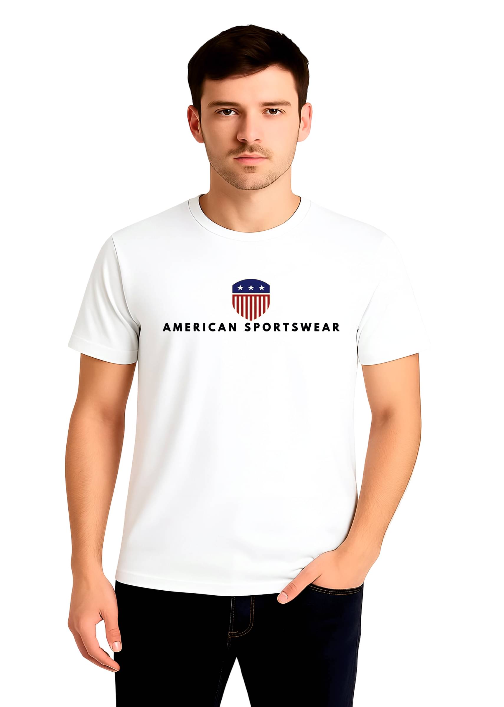 GARBFEB Men Cotton Blend Regular Fit Printed T-Shirt ( White ) GARBFEB Men Cotton Blend Regular Fit Printed T-Shirt ( White )