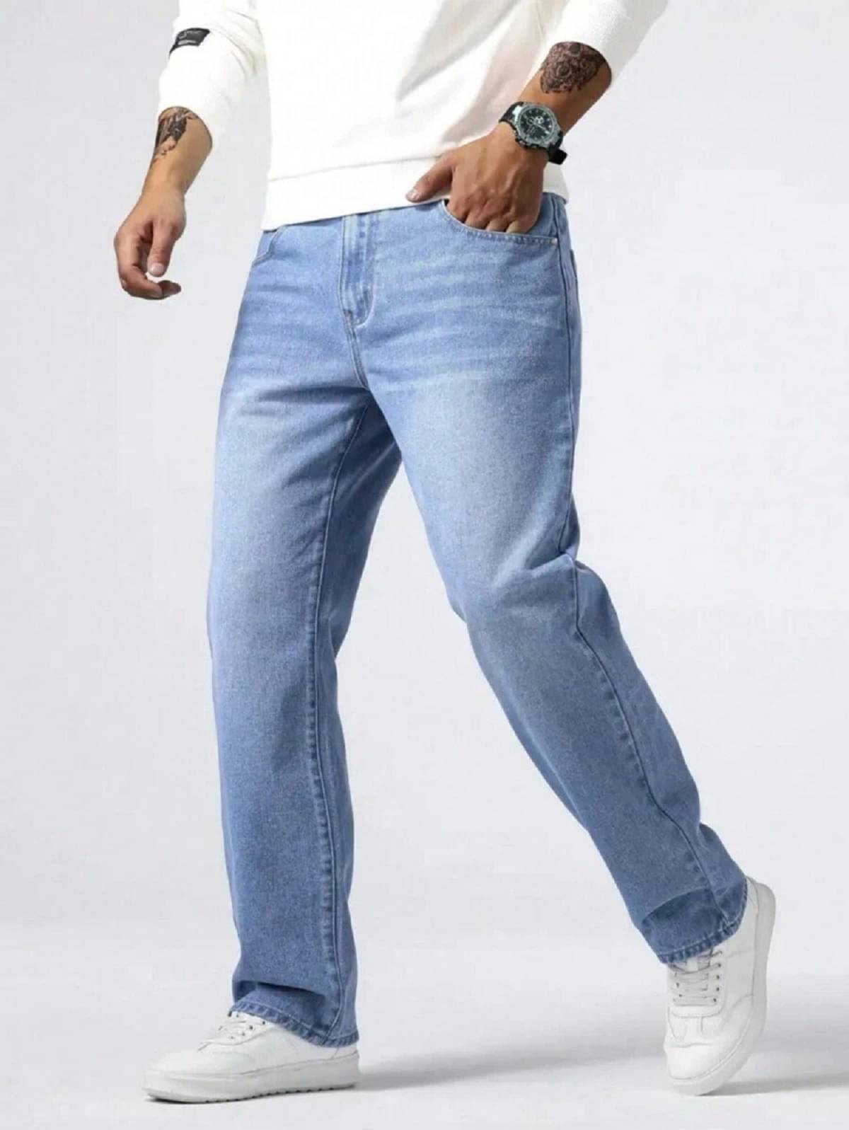     			Gazal Fashions Basic Men's Jeans - Light Blue ( Pack of 1 )