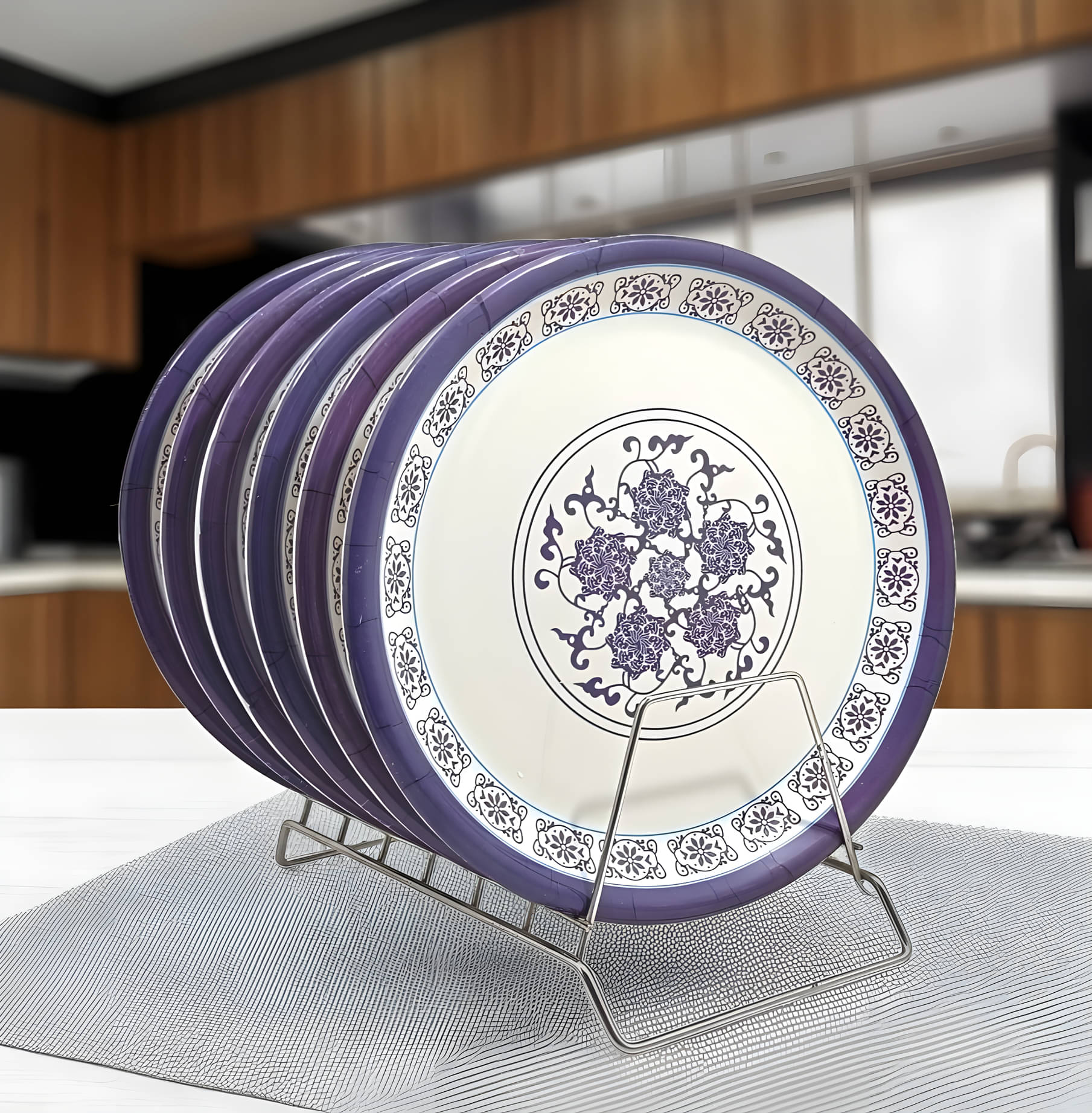 Inpro 6 Pcs Melamine Multi Color Full Plate     			Inpro 6 Pcs Melamine Multi Color Full Plate