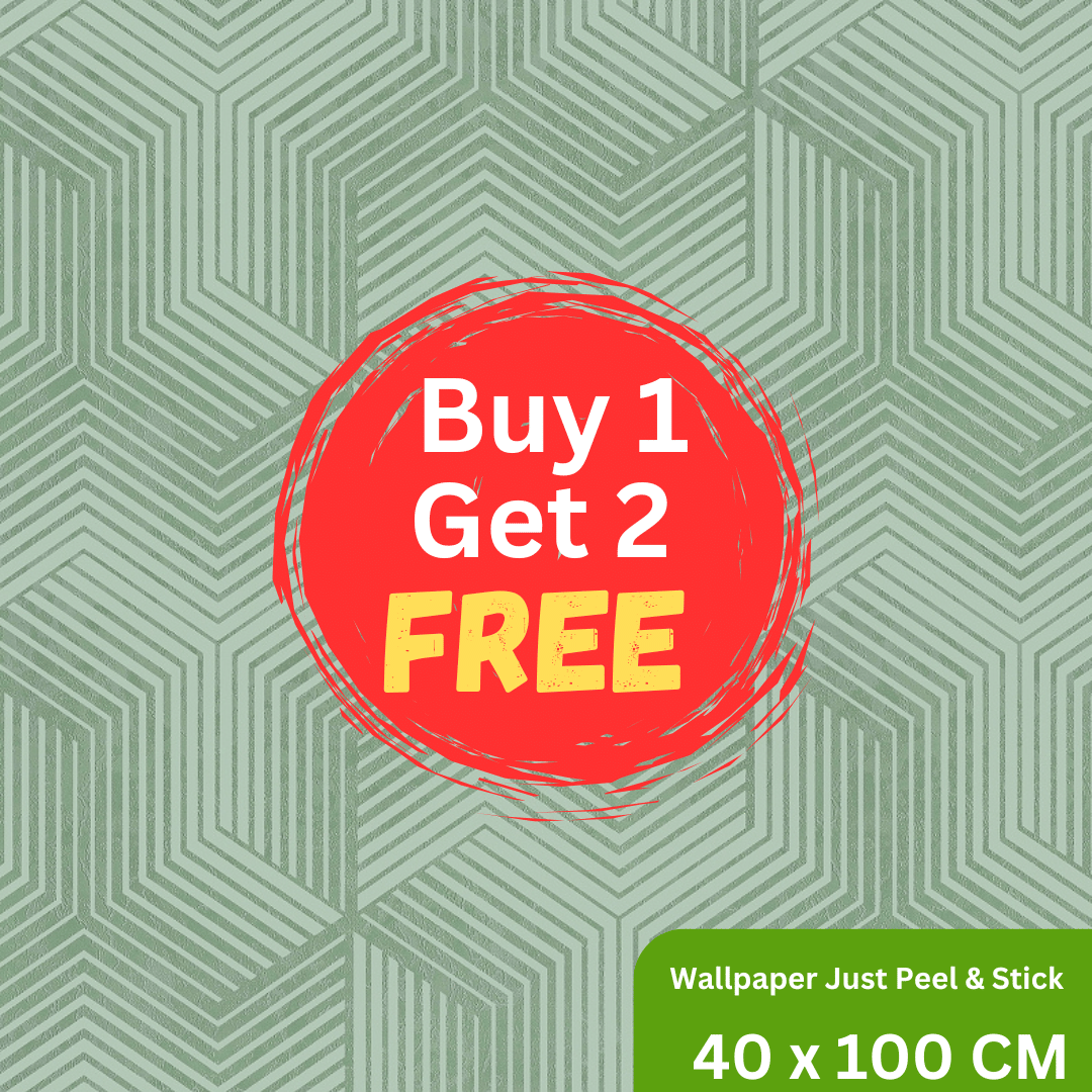     			Interawall Decor Self-Adhesive Decal Wallpaper Specific Product for Bedroom, Living Room, Kids Room, Play Room, Office | Abstract Home Wallpaper for Home Decor (Buy 1 get 2 Free, Pack of 3 Pcs,  Size-16x39 Inches Each Strip)