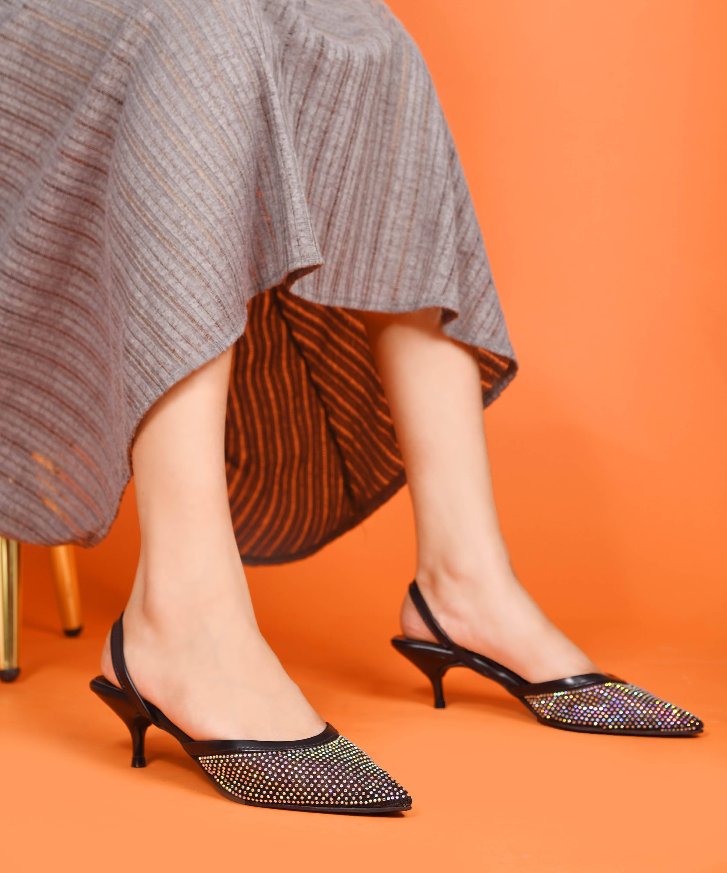 JM Looks Black Women's Sandal Heels JM Looks Black Women's Sandal Heels
