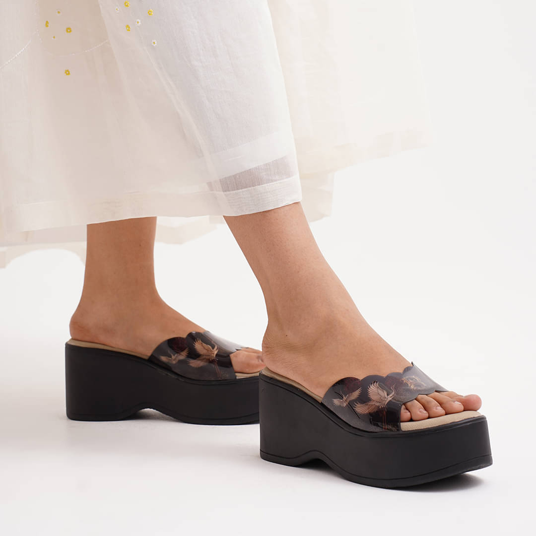     			JM Looks Black Women's Sandal Heels