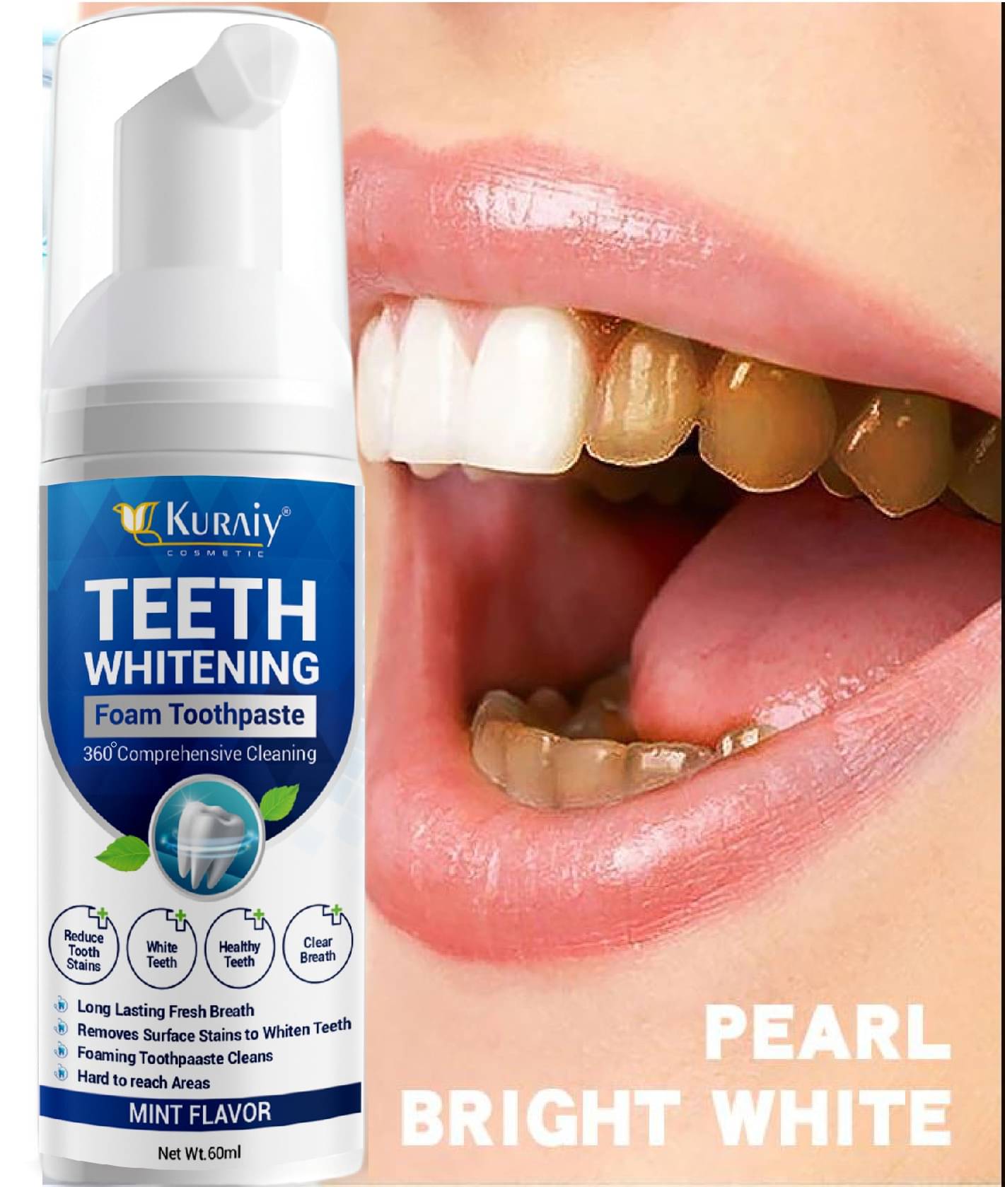    			KURAIY Whitening Toothpaste Pack of 1
