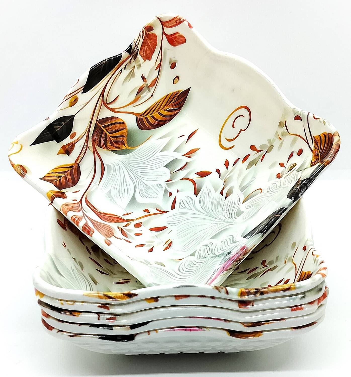 Laserbot SERVING EATING BOWL Melamine Printed Serving Bowl 12 cm ( Set of 6 ) Multicolor     			Laserbot SERVING EATING BOWL Melamine Printed Serving Bowl 12 cm ( Set of 6 ) Multicolor