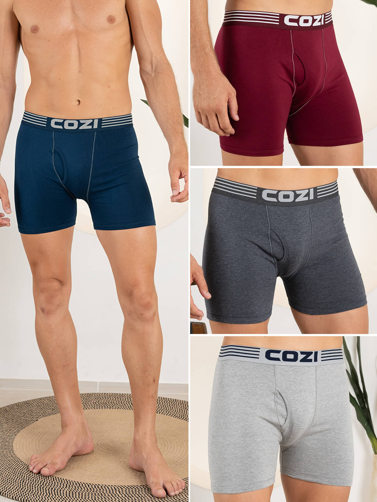     			Lux Cozi Pack of 4 Cotton Blend Trunks For Men's ( Multicolor12 )