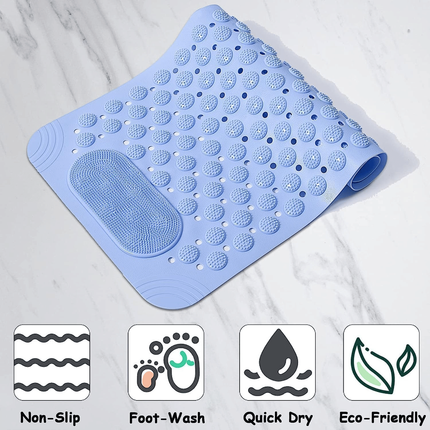     			MAHADEV ENTERPRISE Rubber Bath Mat Other Sizes cm ( Pack of 1 ) - Multicolor