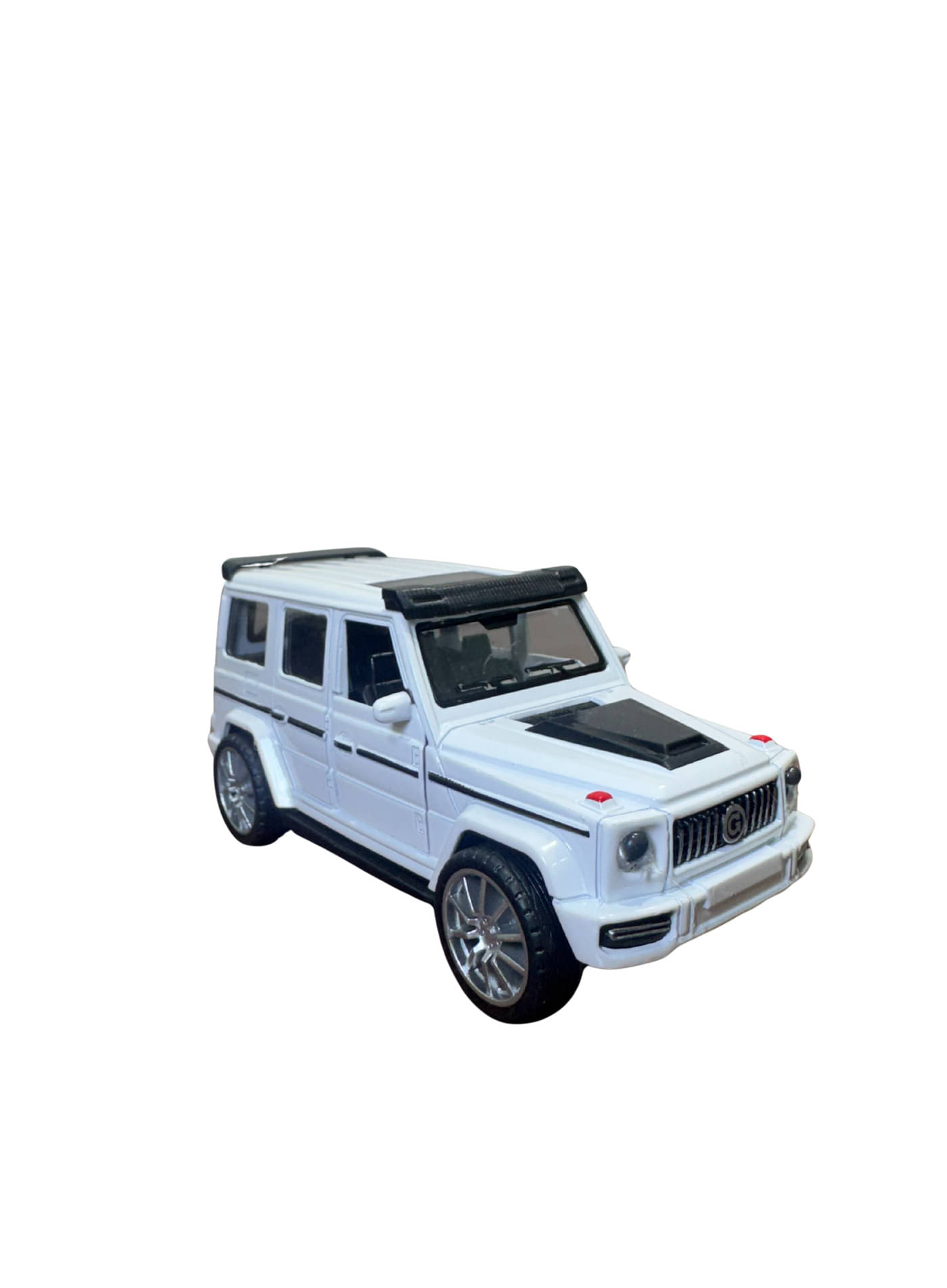     			Mercedes G-Wagon Die-Cast Toy Car – 12 cm Pull Back SUV Model (White)