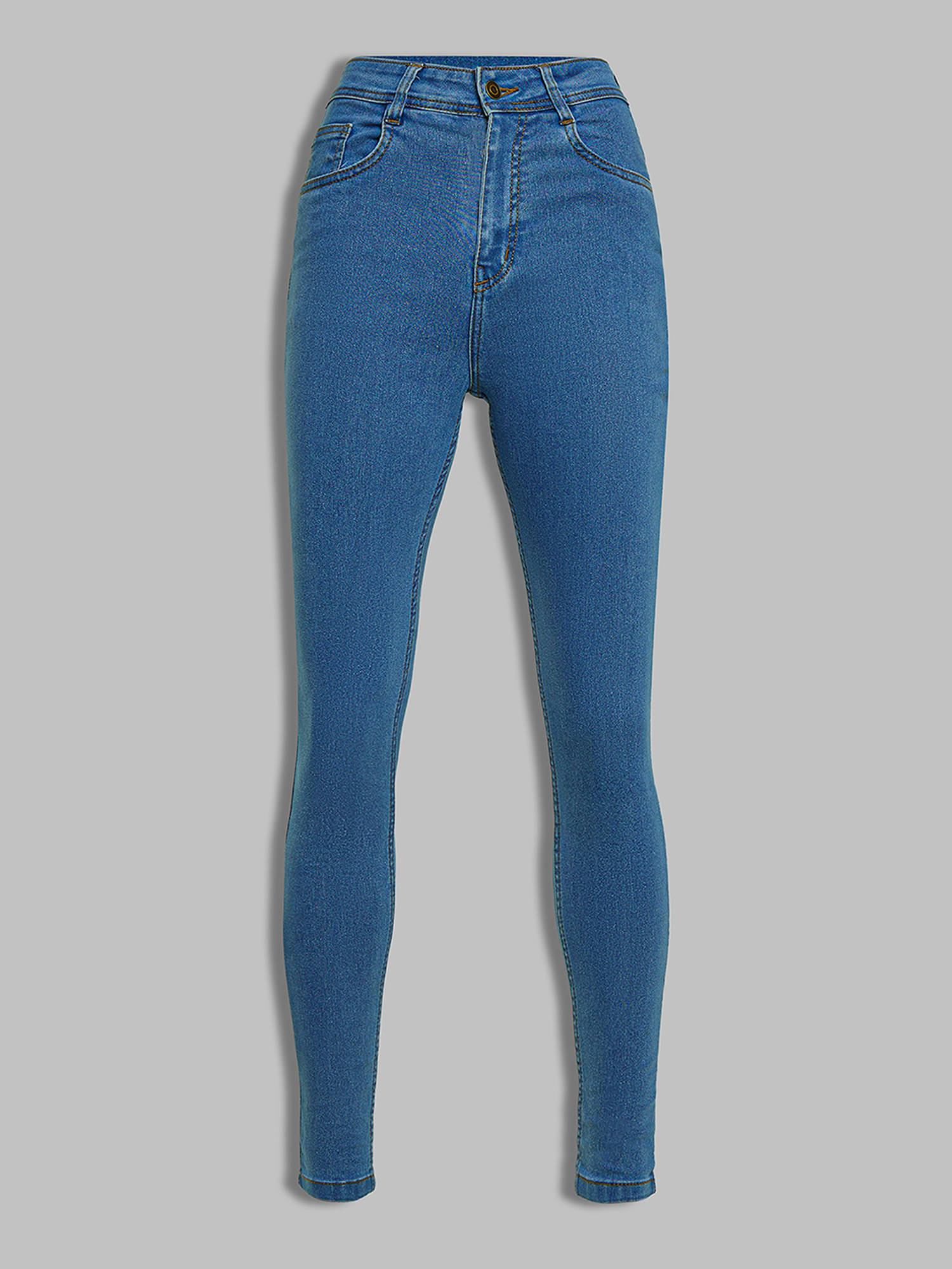     			Miss Chase Women's Skinny Fit High-Rise Jeans ( Blue )